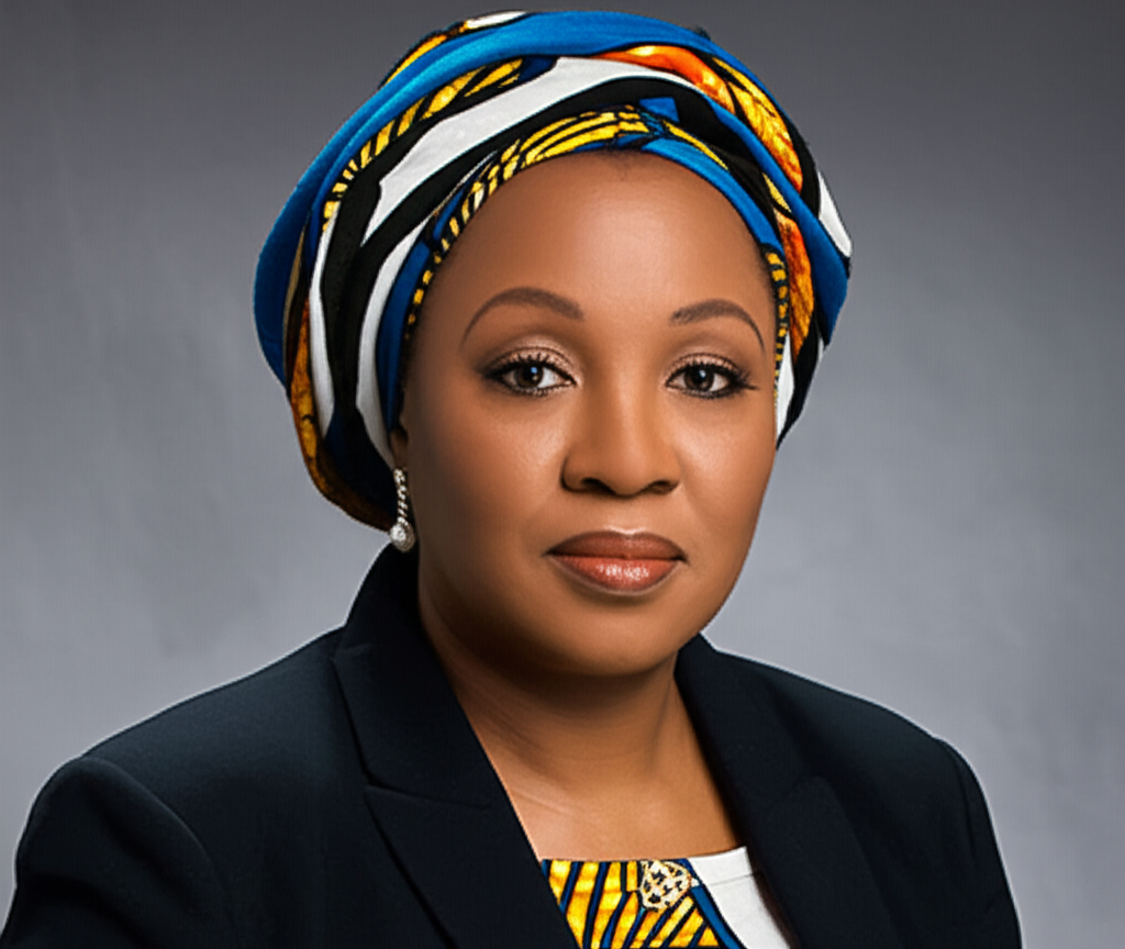 Amina Hassan, a community leader from Kano State, smiling confidently